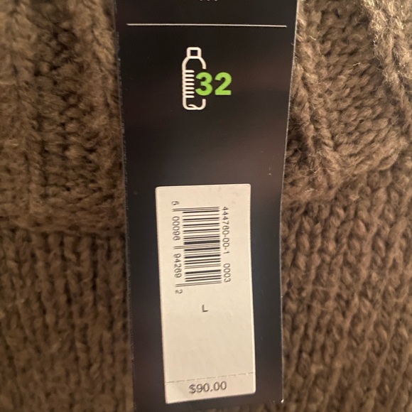 NWT BANANA REPUBLIC OLIVE GREEN/BROWN MOCK TURTLENECK SWEATER - Picture 5 of 5